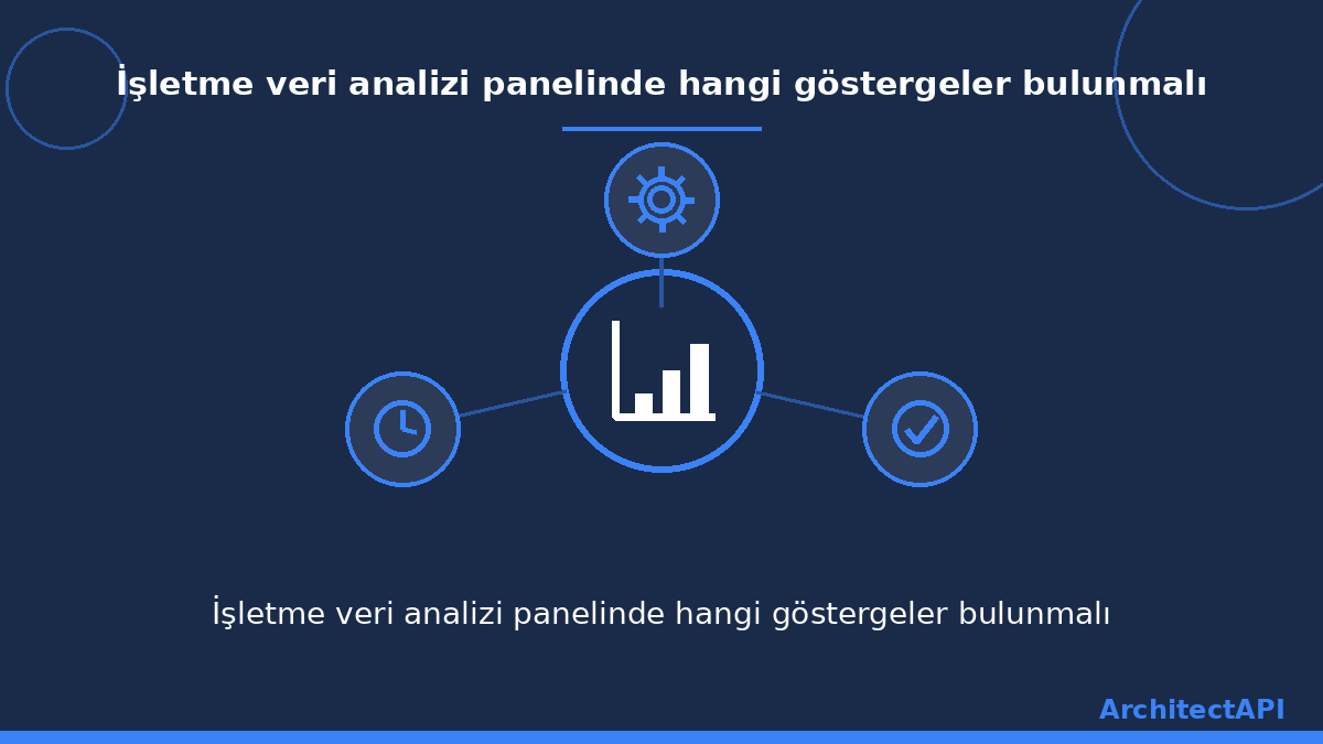 İşletme veri analizi panelinde hangi göstergeler bulunmalı